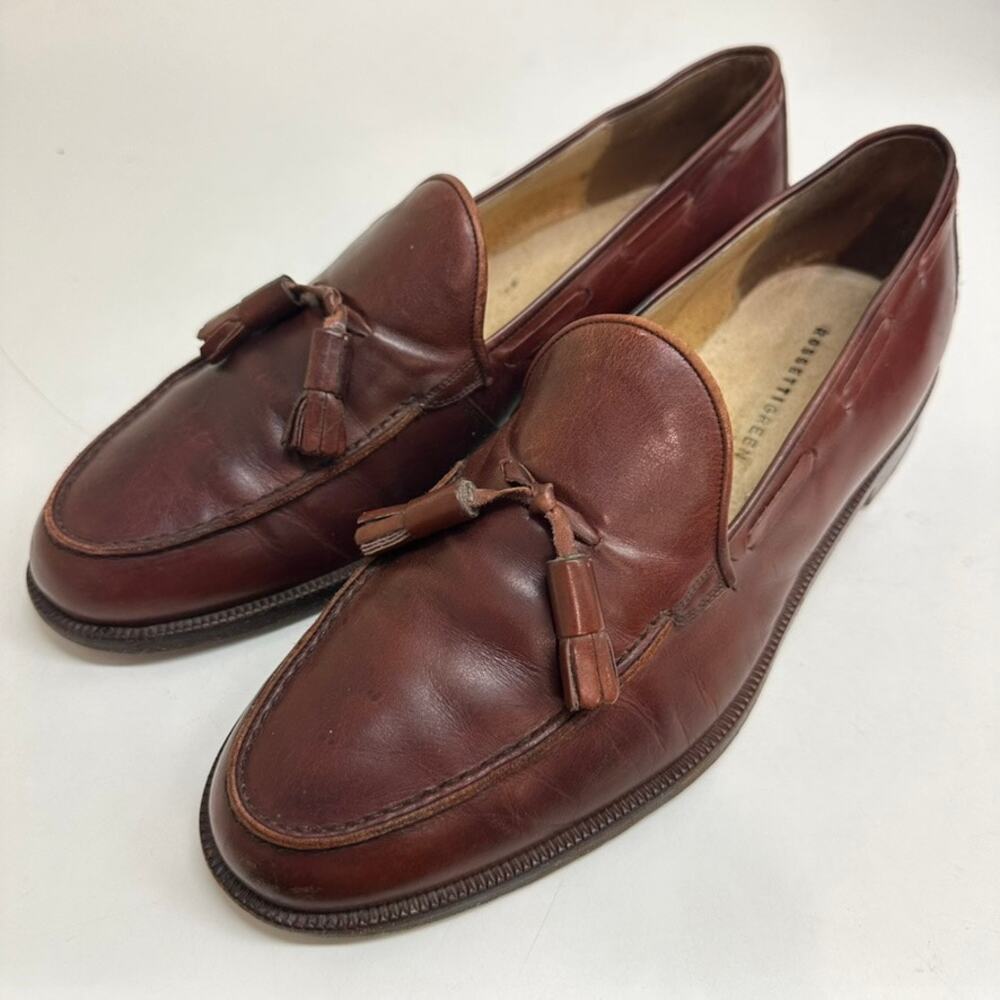Fratelli Rossetti Tassel Loafer Cognac Brown Calf Venetian Moccasin US 11 /10 UK